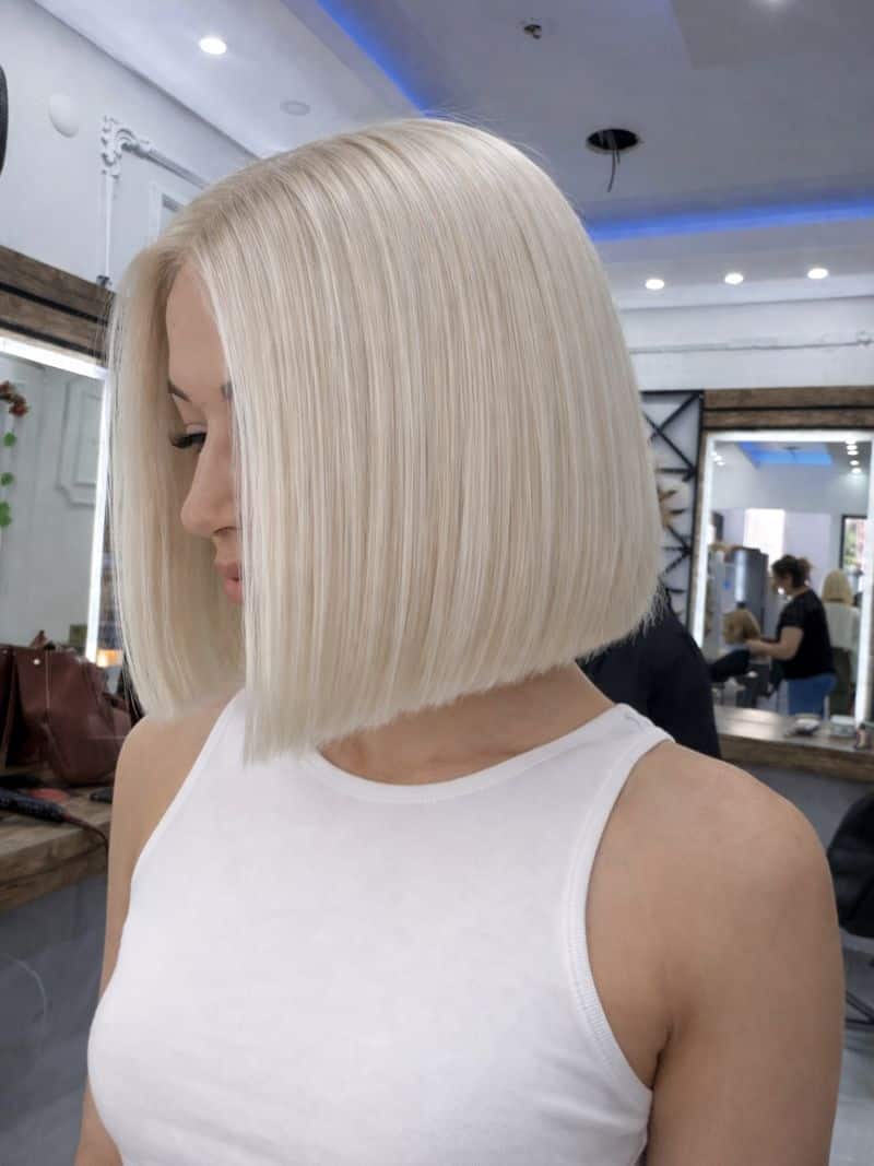 4. Blunt Platinum Bob