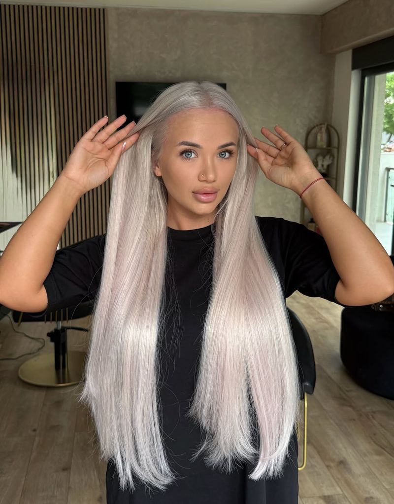 1. Bone-Straight Ice Silver Lengths