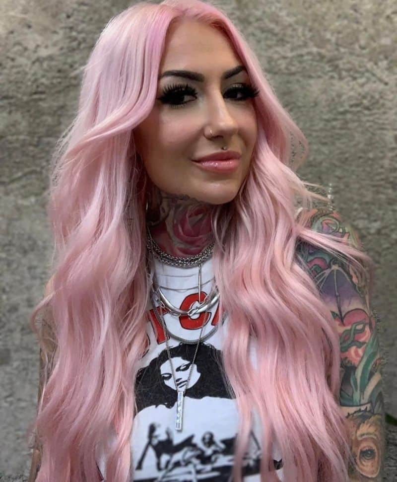 2. Bubblegum Waves with Dark Roots
