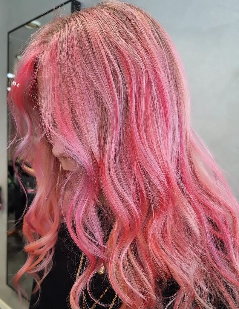 20. Bubblegum and Magenta Highlights