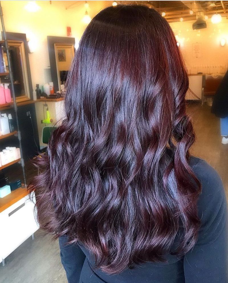 17. Burgundy Velvet Waves