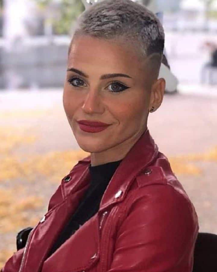 53. Buzz Cut with Side Design