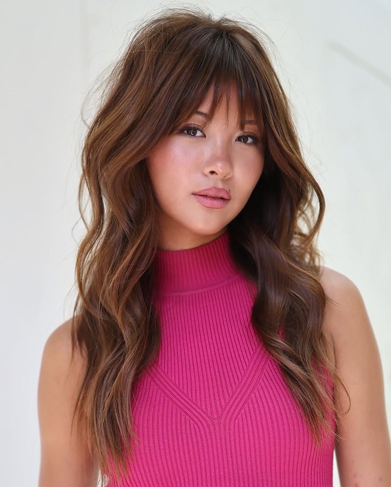 43. Caramel Shag with Feathered Fringe