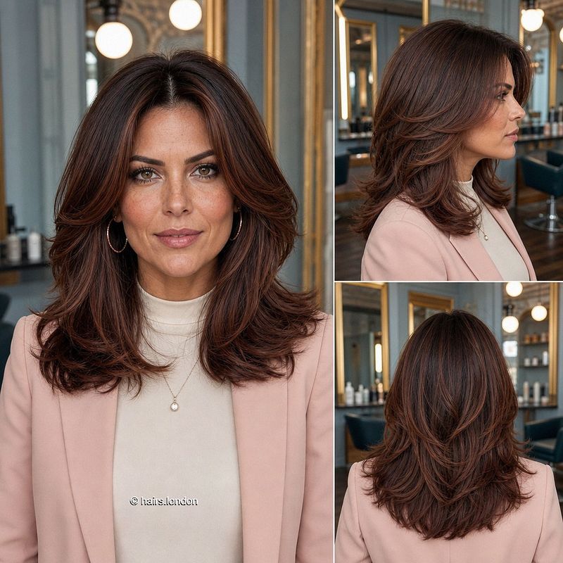 11. Chestnut Blowout Feathered Layers