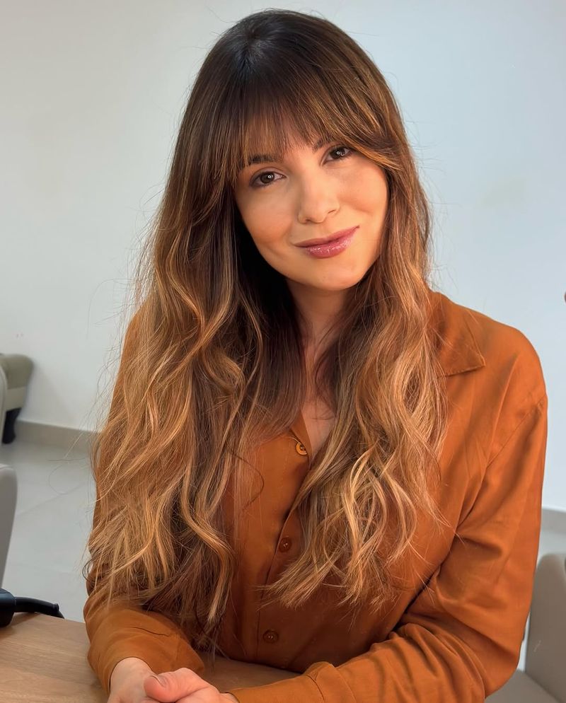 16. Chestnut Waves with Blended Fringe