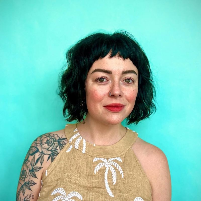 12. Choppy Emerald Micro Fringe