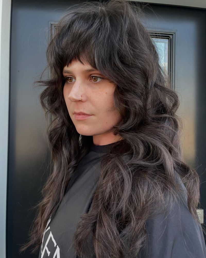 4. Choppy Shag with Micro Bangs