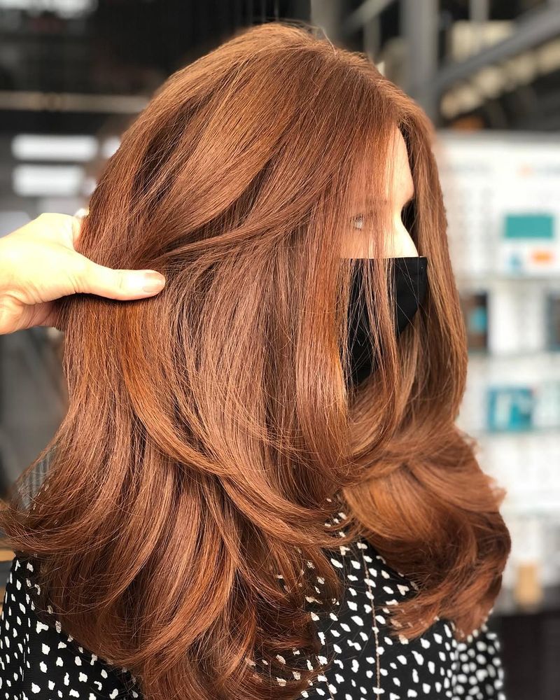 4. Copper Cinnamon Blowout Layers