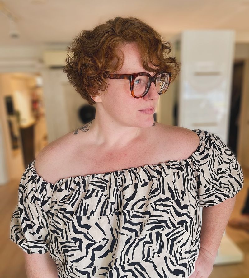 41. Copper Curls with Tortoiseshell Frames