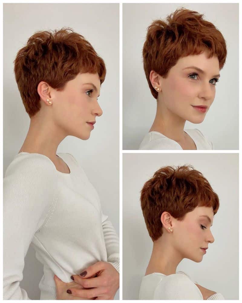 46. Copper Penny Textured Pixie