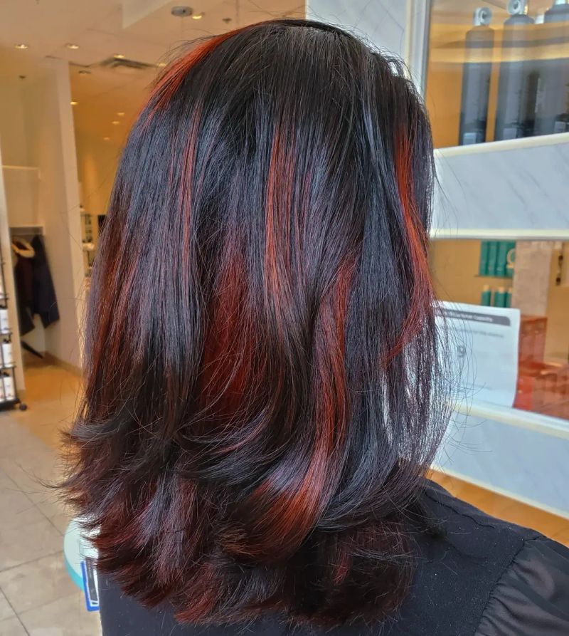 28. Copper Ribbon Highlights on Dark Layers