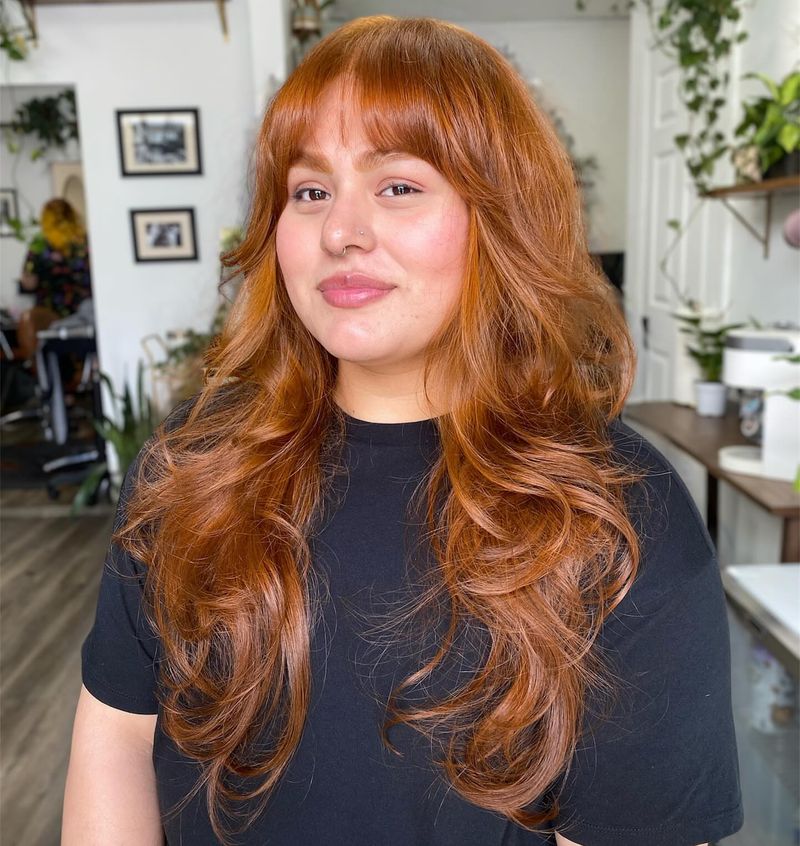 2. Copper Shag with Full Fringe