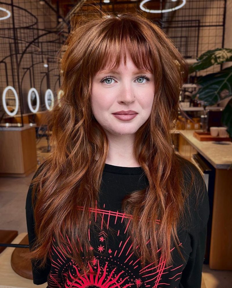 62. Copper Shag with Piecey Fringe