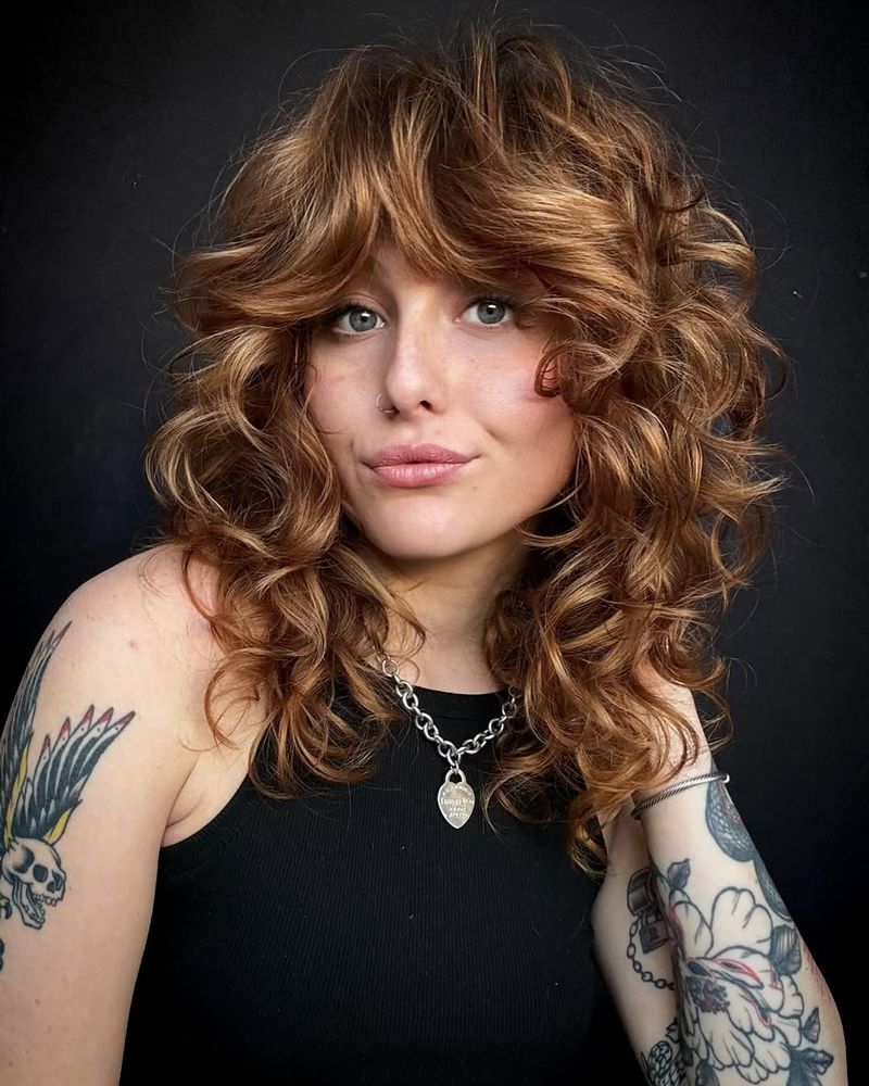38. Copper Shag with Sweeping Fringe