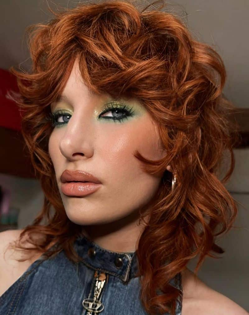 42. Copper Shag with Sweeping Fringe