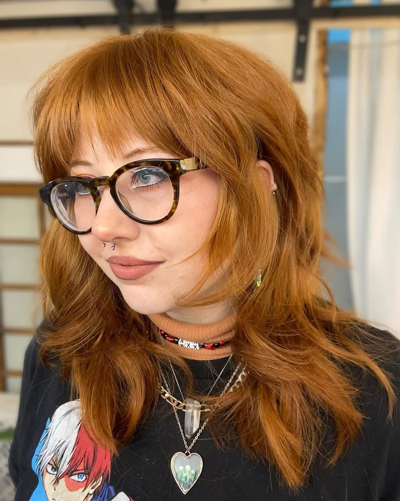 22. Copper Shag with Sweeping Fringe
