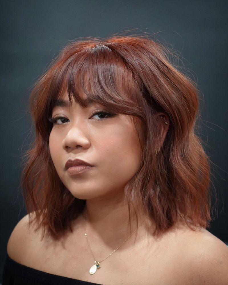 35. Copper Shag with Tousled Fringe