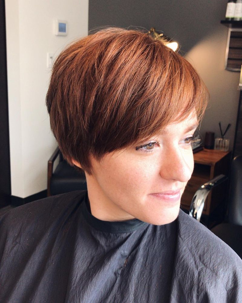 47. Copper Side-Swept Crop