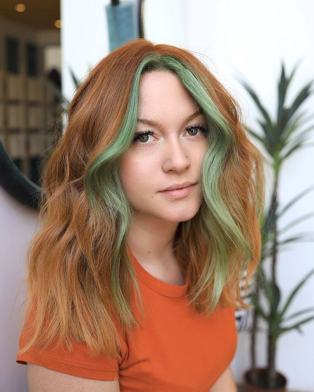 4. Copper Waves with Pastel Jade Money Pieces