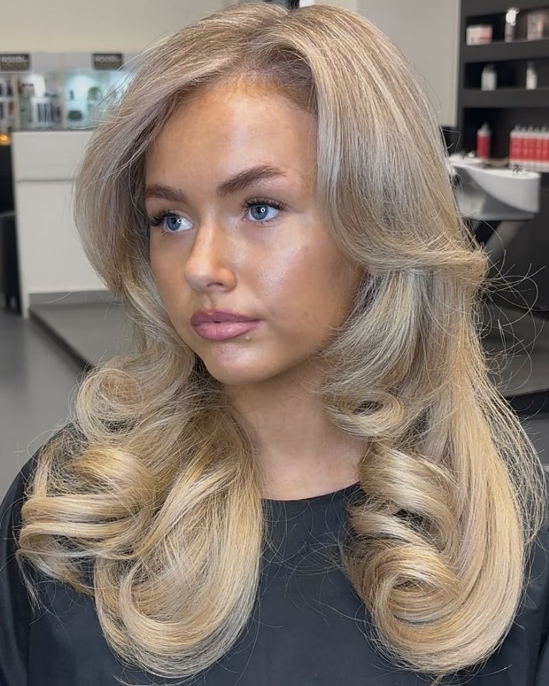 40. Creamy Layered Blowout