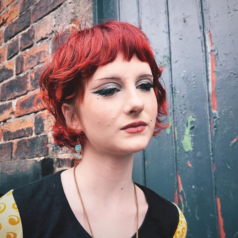 53. Crimson Crop with Baby Bangs