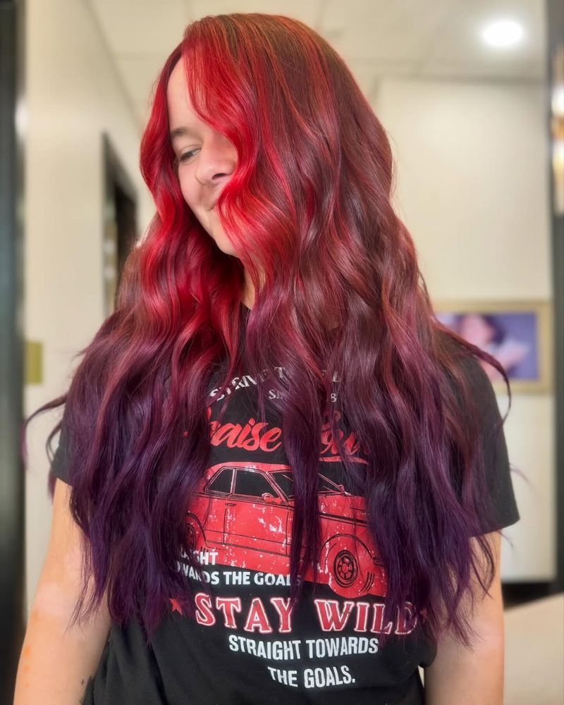 3. Crimson Crown and Plum Waves