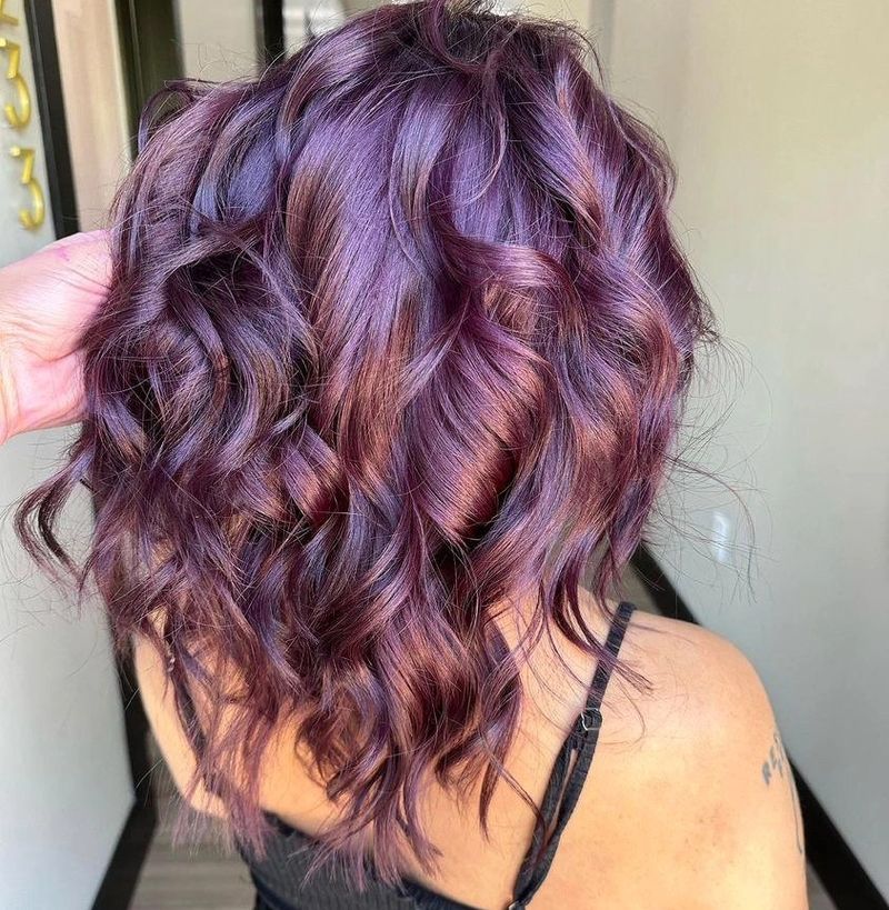 10. Dark Berry Curls