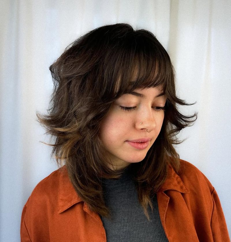 25. Dark Brown Retro Layers