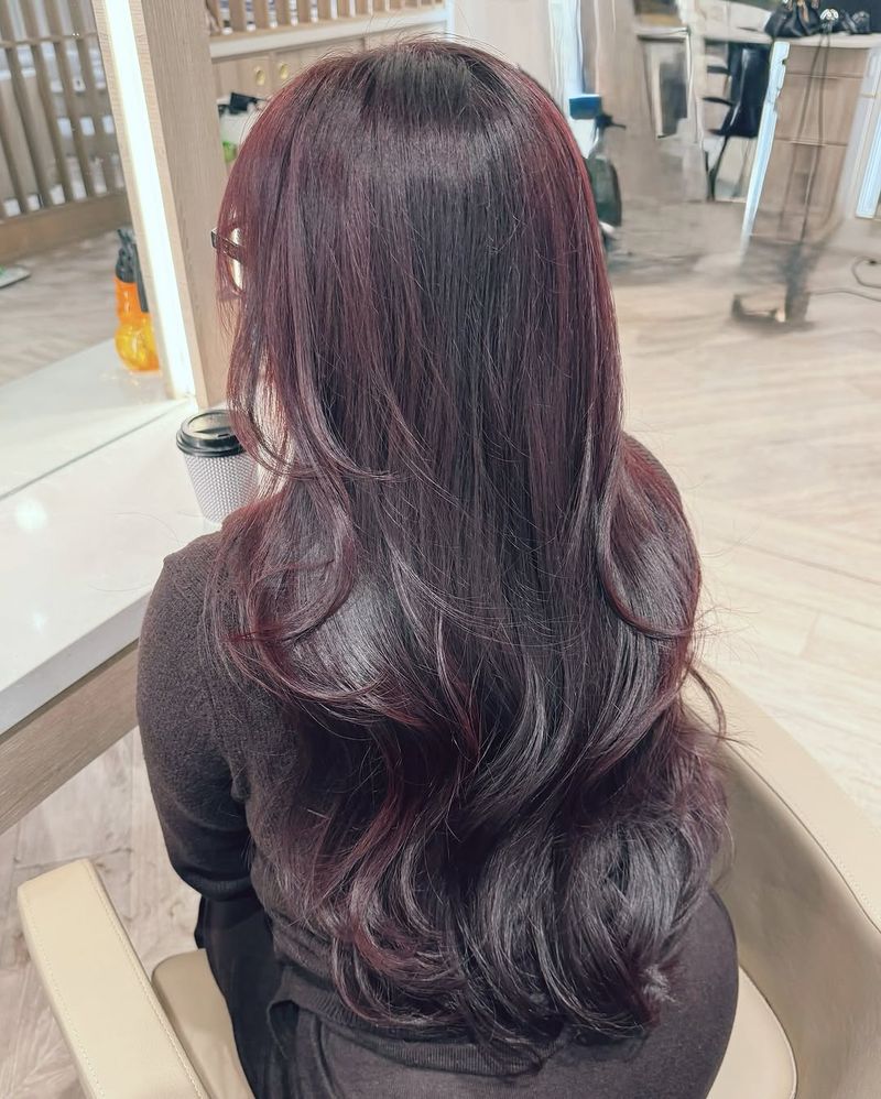 53. Dark Burgundy Waves
