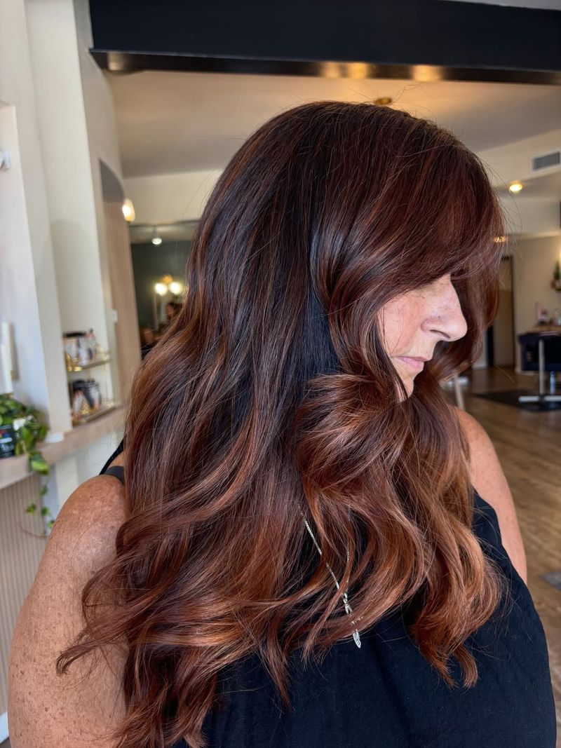 30. Dark Chestnut Base with Bright Copper Waves