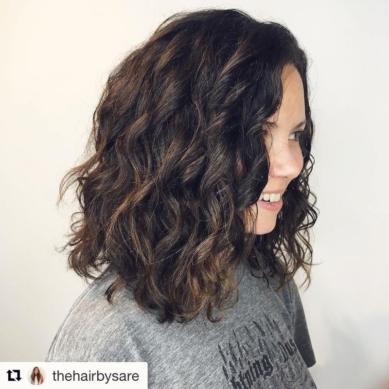 10. Dark Chocolate Waves with Caramel Highlights