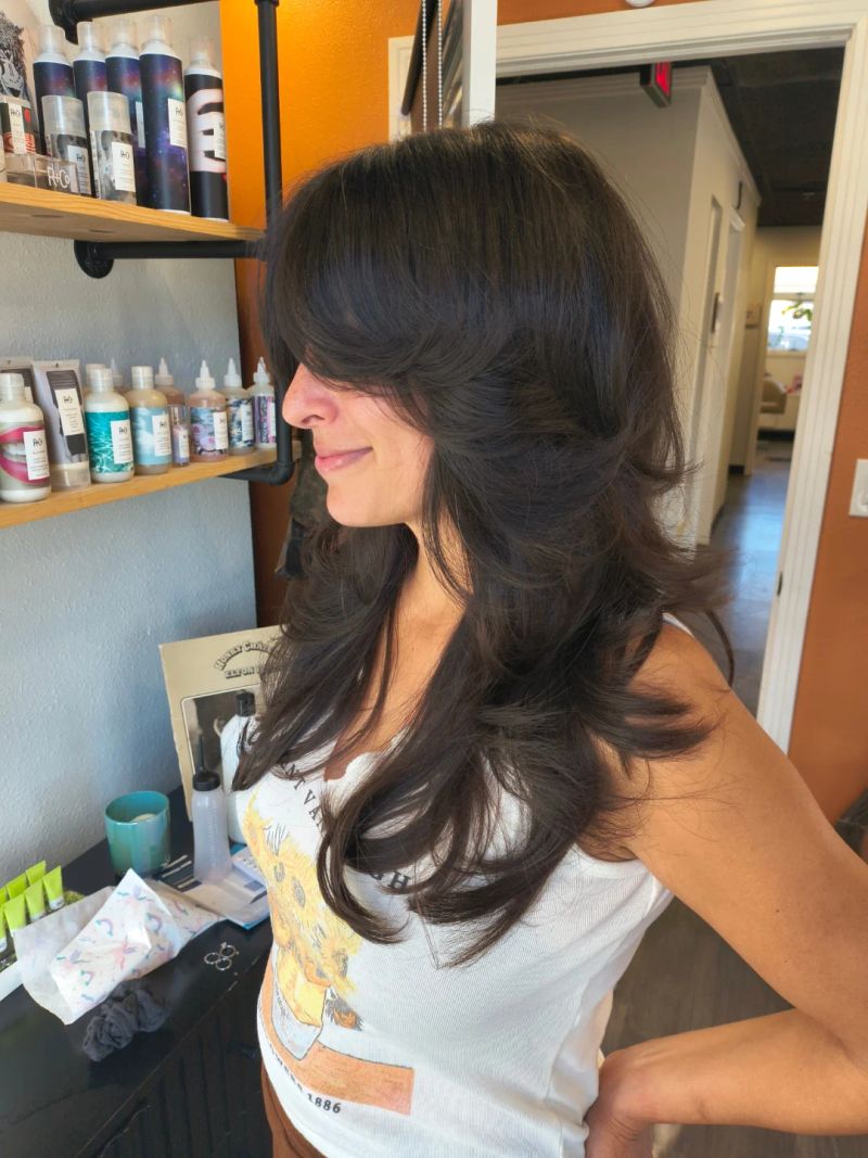 19. Dark Espresso Layered Shag