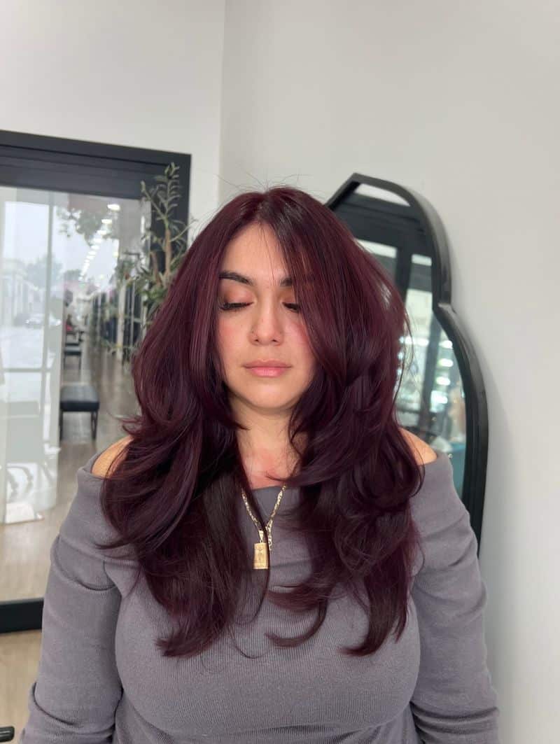17. Dark Plum Layers