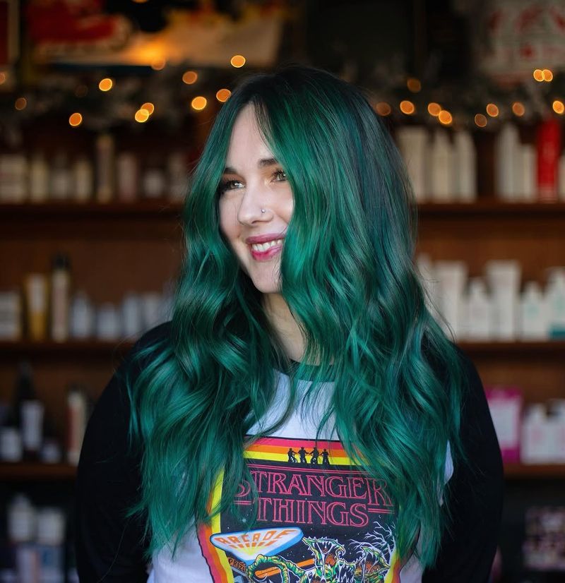 16. Dark Roots and Seafoam Waves