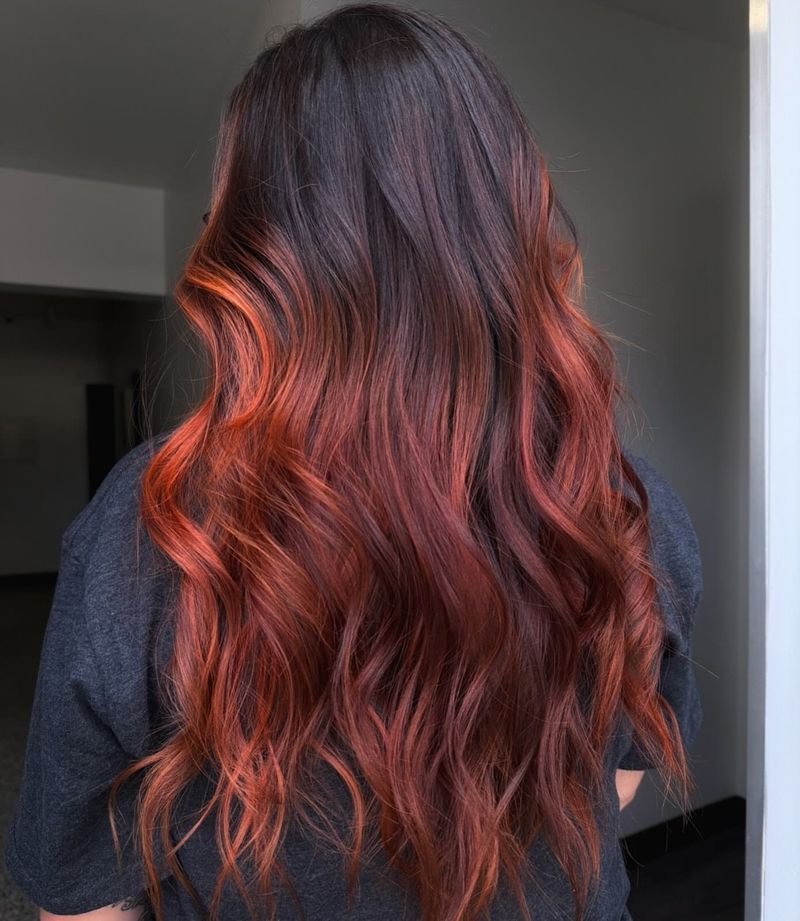 45. Deep Brunette to Vibrant Copper Melt