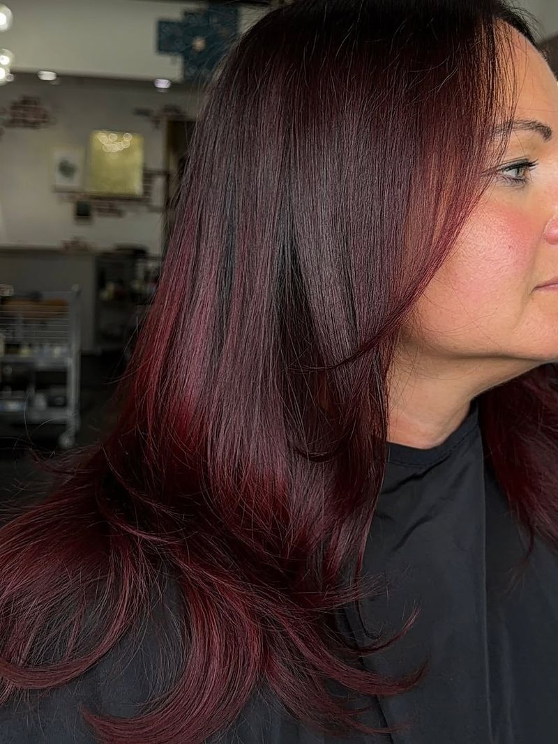 32. Deep Burgundy Layers