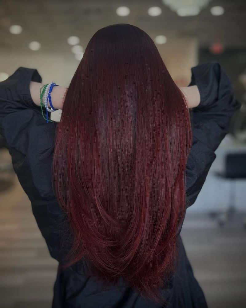10. Deep Burgundy Layers