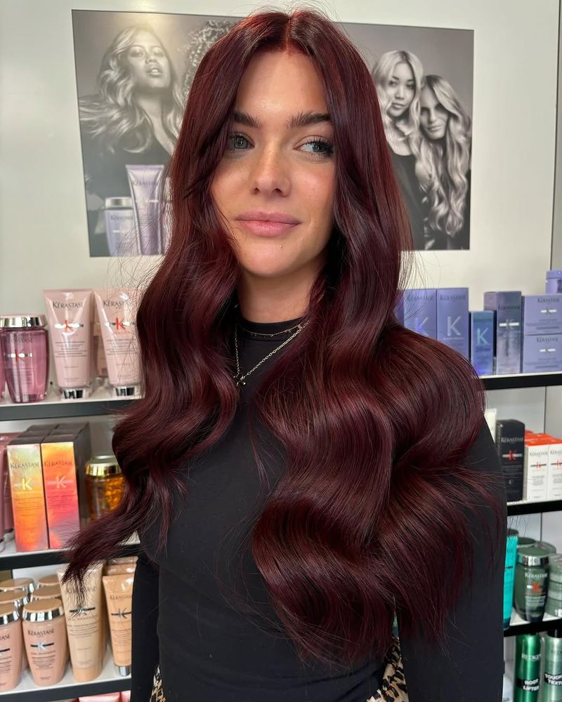 34. Deep Burgundy Waves