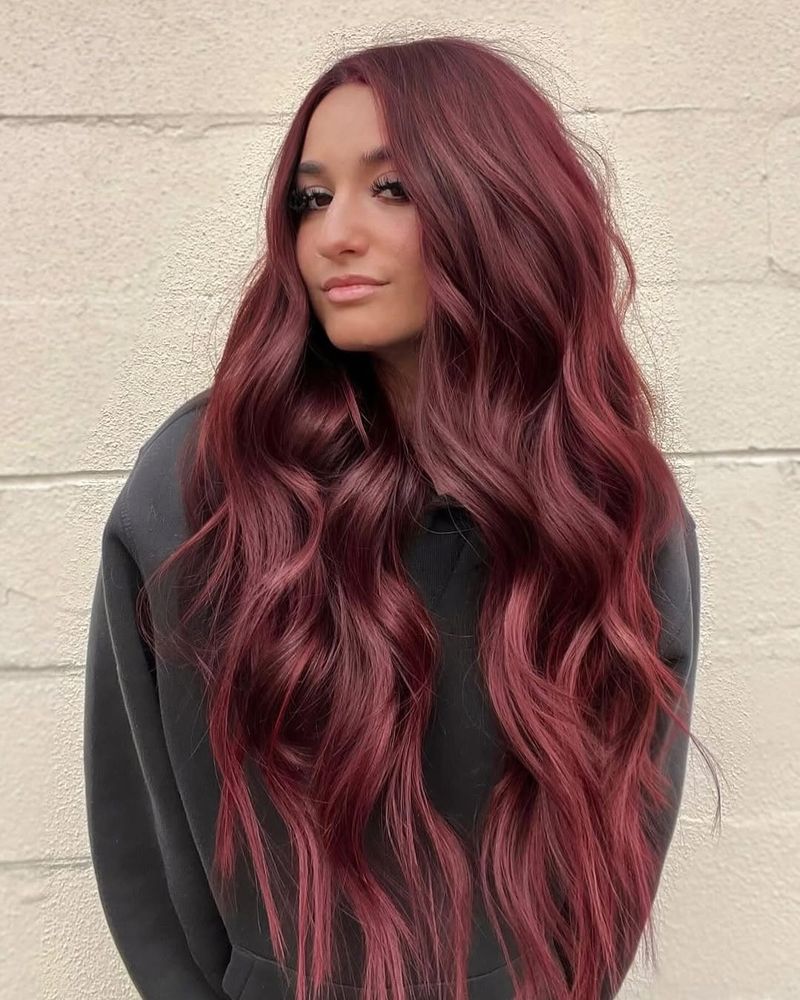 12. Deep Burgundy Waves