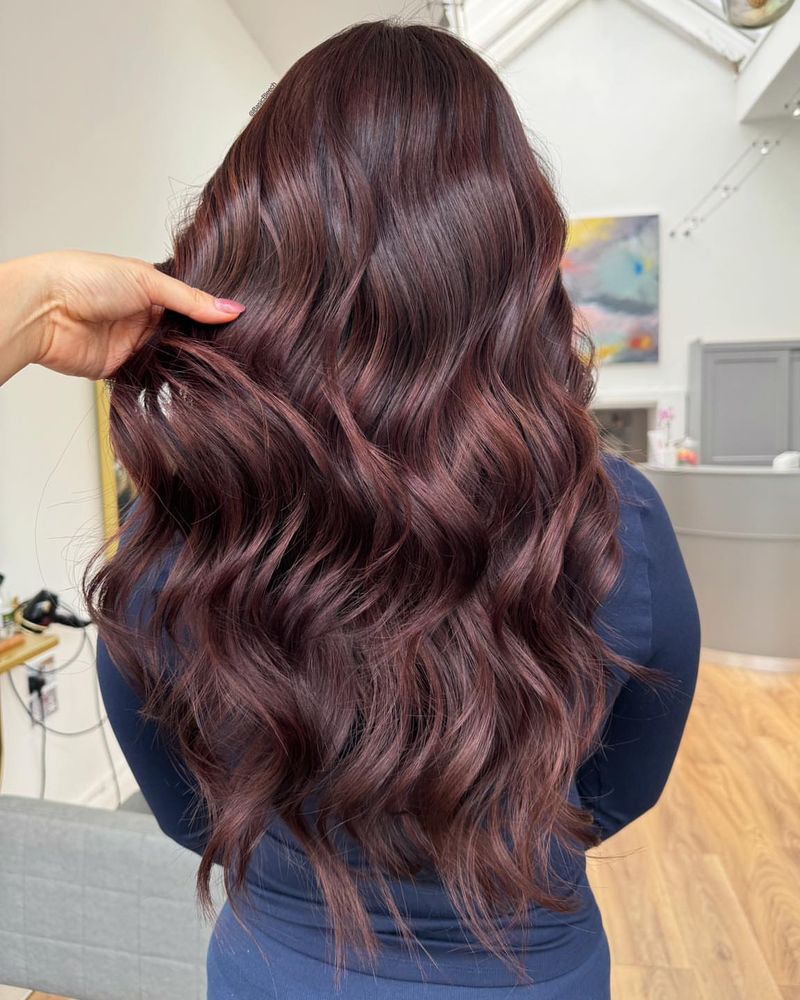 19. Deep Burgundy Waves