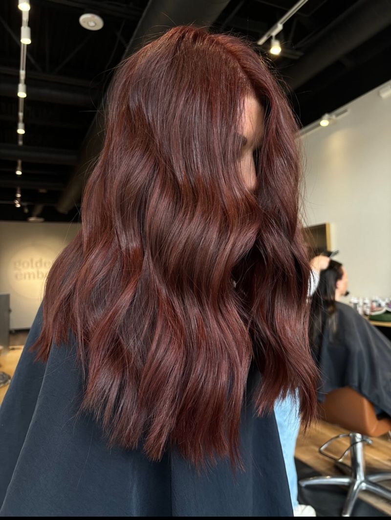 4. Deep Chestnut Waves