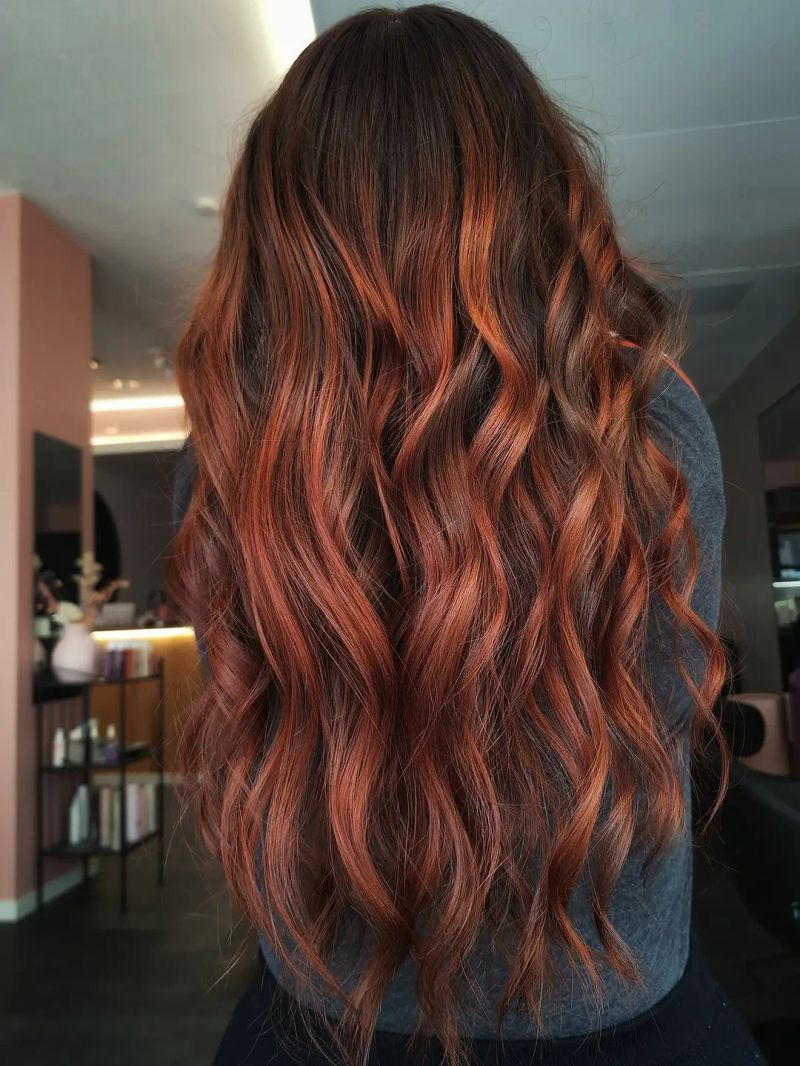 17. Deep Chestnut and Bright Copper Melt