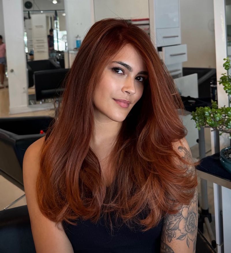 17. Deep Cinnamon Layers with Soft Side Sweep