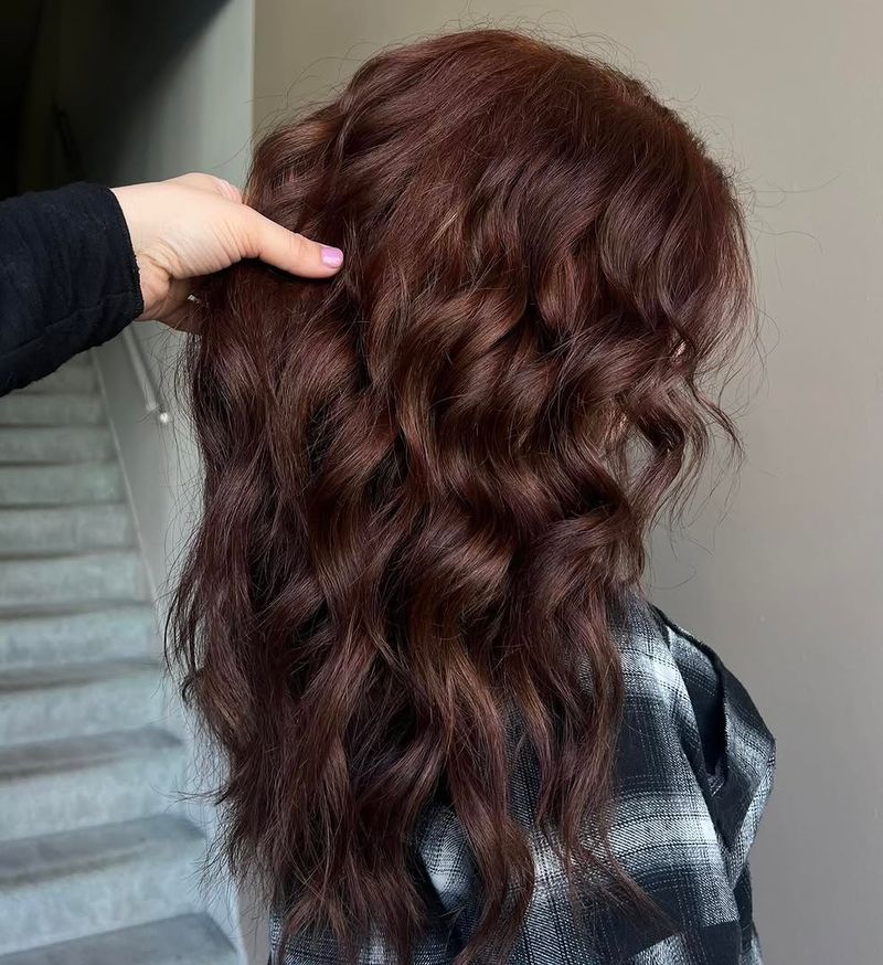 23. Deep Copper Brown Waves