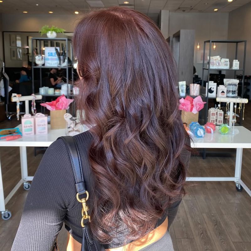 29. Deep Espresso and Burgundy Curls
