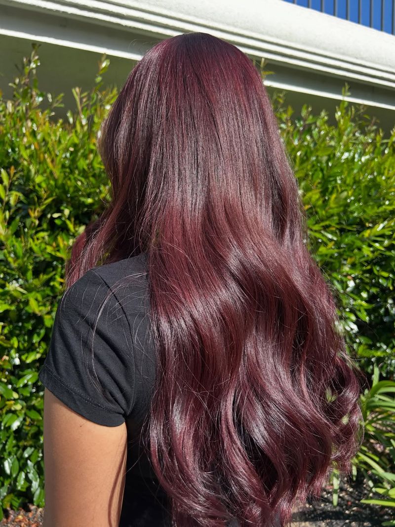 3. Deep Magenta Long Layers