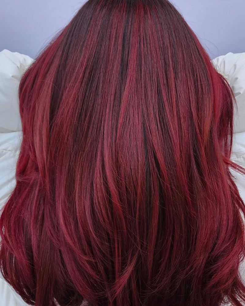 34. Deep Magenta Melt with Dark Root