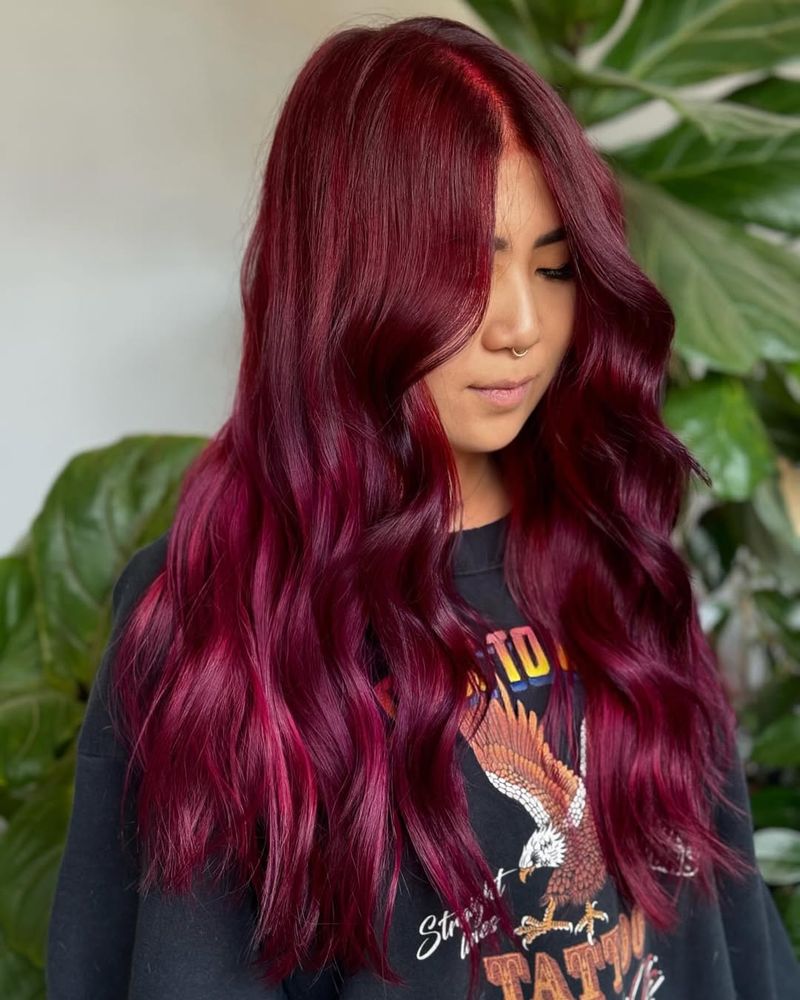 54. Deep Magenta Waves