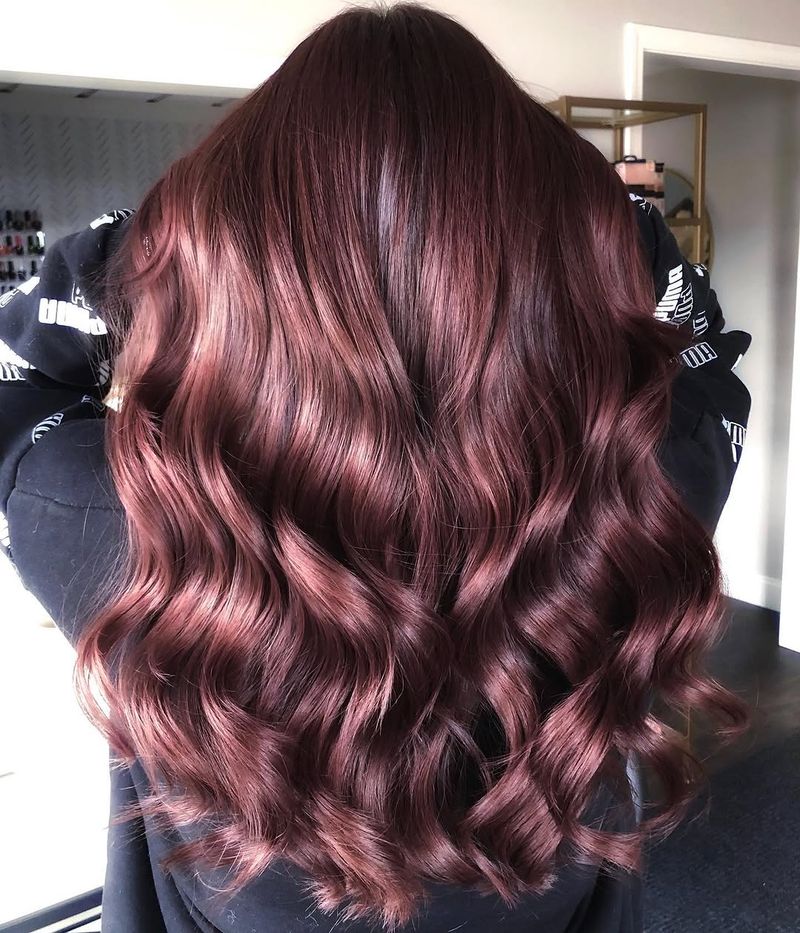 44. Deep Plum Auburn Waves