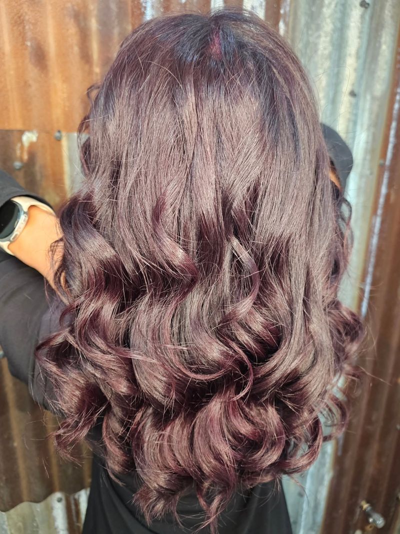 35. Deep Plum Curls